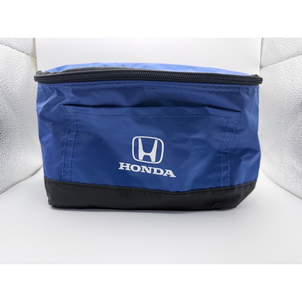 Honda Insulated Lunch Bag Cooler Blue Black Adjustable Strap Front Pocket